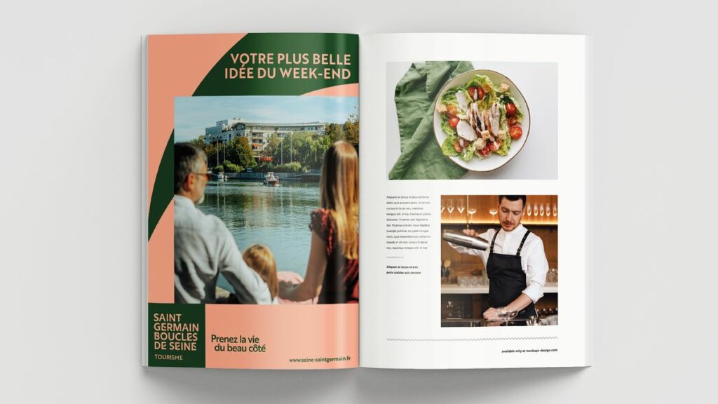 saint germain boucles seine plateforme de marque redaction contenu signature positionnement publicité communication concept 